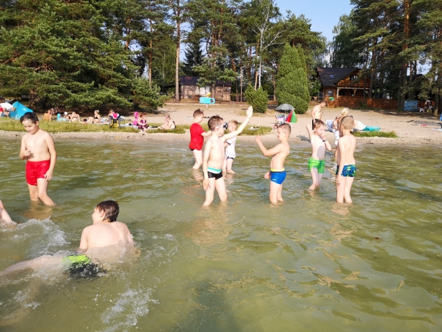 trening w Jeziorze Białym obóz aikido Okuninka (2)
